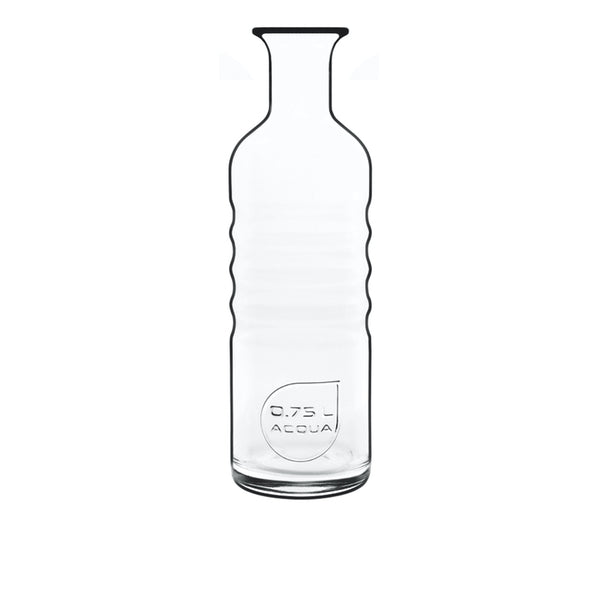 Garrafa de água vidro italiano com tampa Acqua 750 ml